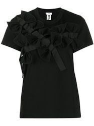 Comme Des Garçons Kei Ninomiya t-shirt à nœuds appliqués - Comme Des Garçons Noir Kei Ninomiya - Modalova