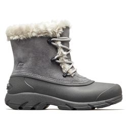 Bottines imperméables en Velours de Cuir doublure Laine & fausse fourrure Snow Angel Lace charbon - Sorel - Modalova