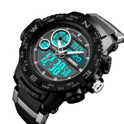 SKMEI Dual Display Digital Mens Montres Chronographe Alarme Montre Étanche Sport En Plein Air Montre - Newchic - Modalova