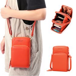 Pochette en couleur pure en cuir PU porte-carte sac de téléphone sac bandoulière pour - Newchic - Modalova