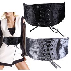 Corset Noir Pour s Ultra Creux Élastique Large Ceinture Taille Robe Décorative Robe Ceinture - Newchic - Modalova