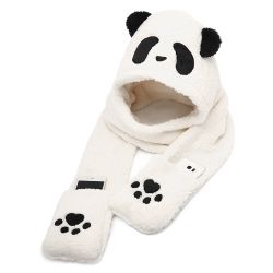 S hiver chaud convertible poche écharpe wrap chapeau gants ensemble écharpes gants - Newchic - Modalova