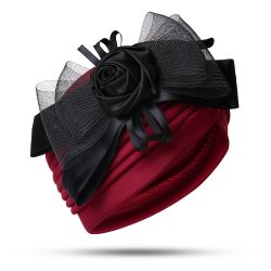 S maille fleur arc musulman foulard bonnet chapeau en plein air occasionnel Soft chapeau bonnet - Newchic - Modalova