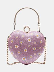 S Acrylique Chaîne Daisy Coeur Sac À Bandoulière Sac À Bandoulière Sac À Main Cartable Sac - Newchic - Modalova
