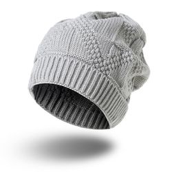 Bonnet Décontracté Automne Hiver Chapeau de Loisir Extérieur Chaud Côtelé en Maille pour - Newchic - Modalova