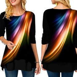 T-shirt à manches longues lâche à manches longuess européennes et américaines - Newchic - Modalova