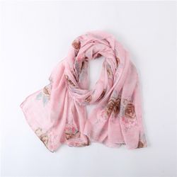 Châle élégant de protection solaire de vent voyage vacances foulard en soie serviette de plage - Newchic - Modalova