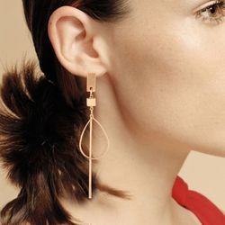 À la mode géométrique longue bande boucles d'oreilles goutte d'eau pendentif creux longues boucles d'oreilles Chic bijoux - Newchic - Modalova