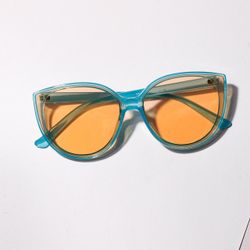 Lunettes de soleil rondes à monture ronde, monture ronde, yeux de chat, tendance tendance - Newchic - Modalova