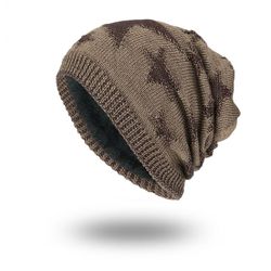 Bonnet en laine tricoté saison Plus Chapeau d'extérieur chaud à cinq branches - Newchic - Modalova