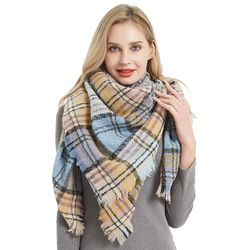 New Thorns Small Lattice Foulard Col Écharpe Couverture Dames Grand Châle - Newchic - Modalova