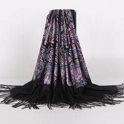 Impression de châle de noix de cajou bohème style ethnique rétro écharpe châle chaud - Newchic - Modalova