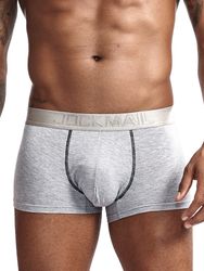 Caleçon boxeur doublure en mailles Nylon Sous-vêtements de couleur pure Cool Full Rise - Newchic - Modalova