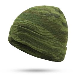 Chapeau en laine camouflages Protection des oreilles Bonnet tricoté Bonnet coupe-vent - Newchic - Modalova