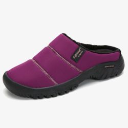 Tissu imperméable couture couture intérieure chaude en peluche doublure bottes plates sans dossier - Newchic - Modalova