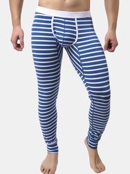 S épais 100% coton rayé sous-vêtement U ceinture élastique convexe chaud Long Johns pantalon de sous-vêtements thermiques - Newchic - Modalova