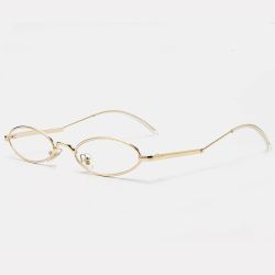 Femmes Hommes Bicolores Plat Ovale Cadre Miroir Rond Lunettes De Lecture Jambes - Newchic - Modalova