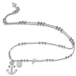 Collier et pendentif Guess UBN85005 - Collier et pendentif Talisman Acier Et pendentif Ancre Guess Bijoux - 3 suisses - Modalova