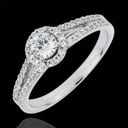 Bague de Fiançailles Destinée - Joséphine - diamant 0.3 carat - or blanc 18 carats - Edenly - Edenly - Modalova