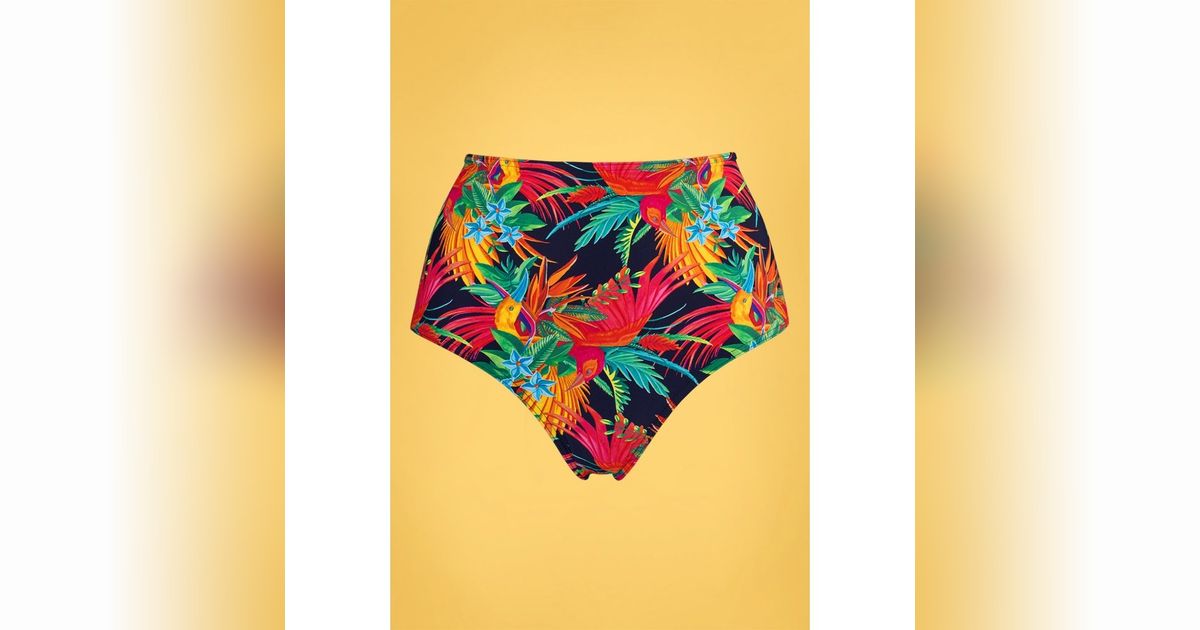 Culotte De Bikini Taille Haute Hula Haka Rainforest En Modalova