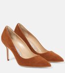 Bottes Manolo Blahnik Marron Daim - Taille 37 - Talon Aiguille - Occasion état à Vérifier