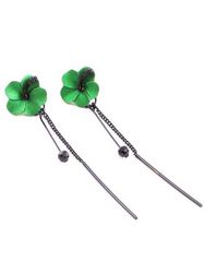 Boucles d'Oreilles Boucles D'Oreilles Feuille Blouson Aviateur Aviateur Aviateur Longue Dure avec Poche - Dresslily FR - Modalova
