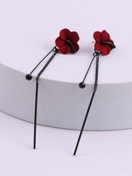 Boucles d'Oreilles Boucles D'Oreilles Feuille Blouson Aviateur Aviateur Aviateur Longue Dure avec Poche - Dresslily FR - Modalova
