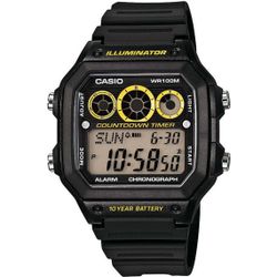 Montre Casio Collection AE-1300WH-1AVEF - Montre Illuminator Digitale Noire Casio Montres - 3 suisses - Modalova