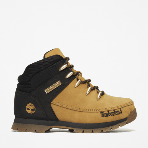 Bottine mi-haute à lacets Euro Sprint junior en noir et jaune, jaune, Taille: 20 - Timberland - Modalova