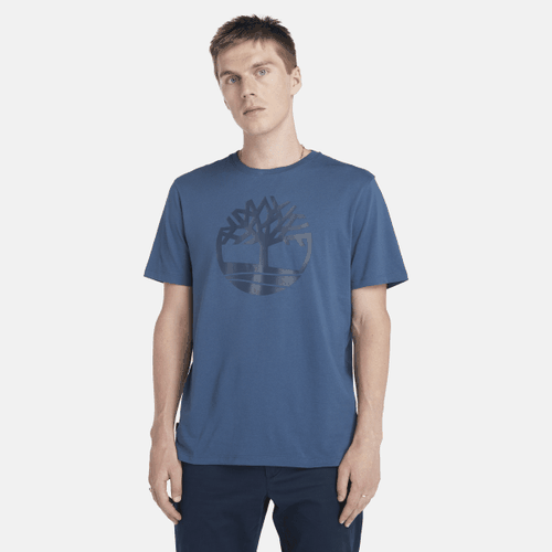 T-shirt à logo arbre Kennebec River en bleu, , bleu, Taille: 3XL - Timberland - Modalova