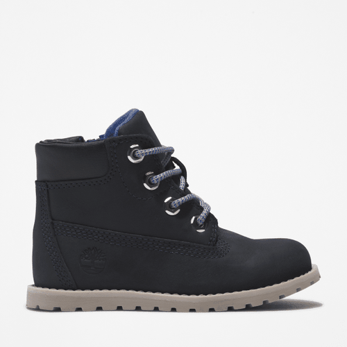 Bottines zippées à col duveteux Pokey Pine pour tout-petit en bleu foncé, bleu, Taille: 21 - Timberland - Modalova