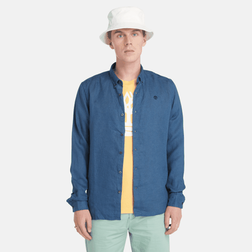 Chemise en lin Mill Brook en bleu, , bleu, Taille: 3XL - Timberland - Modalova