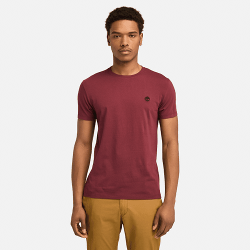T-shirt à manches courtes et logo sur la poitrine Oyster River (Slim) en rouge foncé, , rouge, Taille: 3XL - Timberland - Modalova