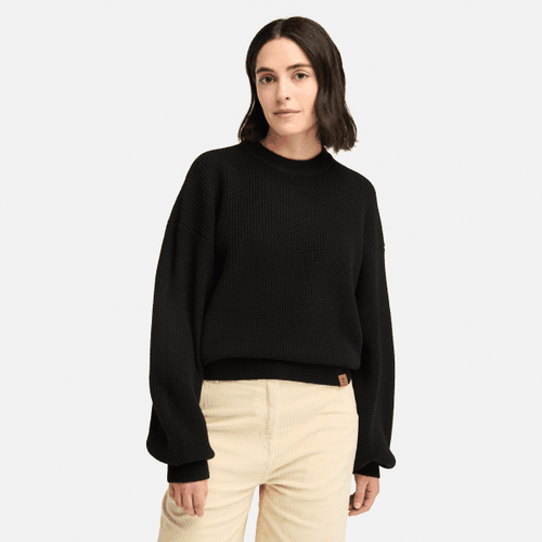 Pull à col rond en laine mélangée en noir, , noir, Taille: L - Timberland - Modalova