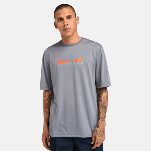 T-shirt graphique Outdoor à protection UV en gris foncé, , gris, Taille: 3XL - Timberland - Modalova