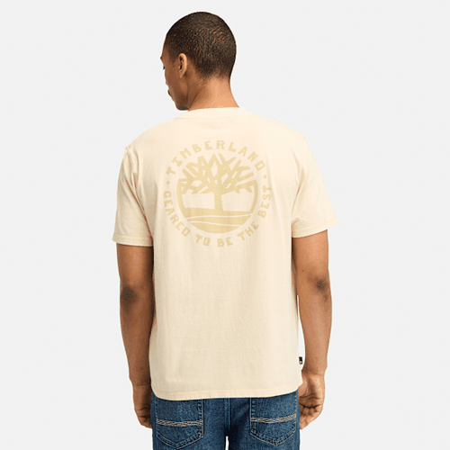 T-shirt à motif dans le dos Merrymack River en beige, , beige, Taille: 3XL - Timberland - Modalova