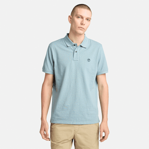 Polo en piqué Millers River en bleu clair, , bleu, Taille: 3XL - Timberland - Modalova