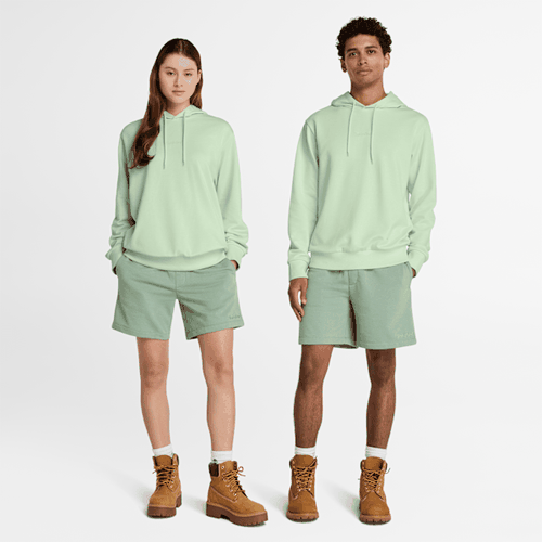 Sweat à capuche à logo brodé unisexe en vert, vert, Taille: 3XL - Timberland - Modalova