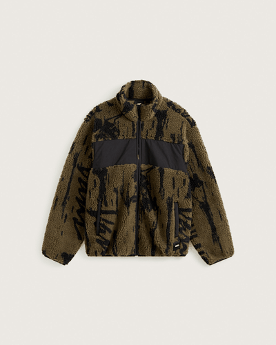 Veste en polaire moutonnée à fermeture zippée intégrale Stiller, , , Taille: XL - Vans - Modalova