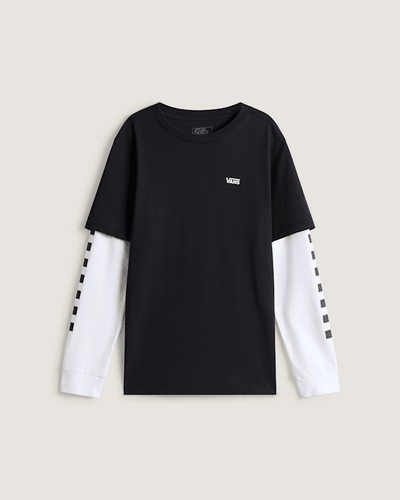 T-shirt LONG CHECK TWOFER (8-14 ans), , Taille: S - Vans - Modalova