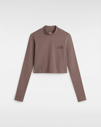 Mini t-shirt à col montant et manches longues, , , Taille: XS - Vans - Modalova