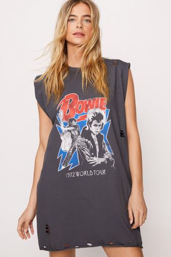 Dressing Gown T-Shirt À Slogan Bowie - - 34 - Nasty Gal - Modalova