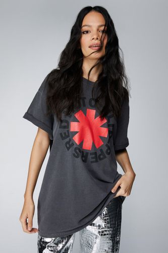 T-Shirt Surteint À Imprimé Red Hot Chilli Peppers - - S - Nasty Gal - Modalova