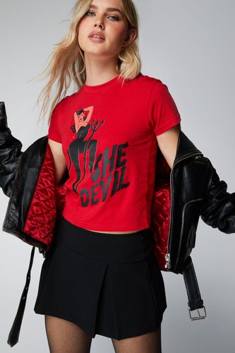T-Shirt Court À Slogan She Devil - - S - Nasty Gal - Modalova