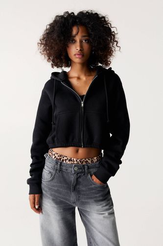 Sweat Cropped Zippé - Pull&Bear - Modalova