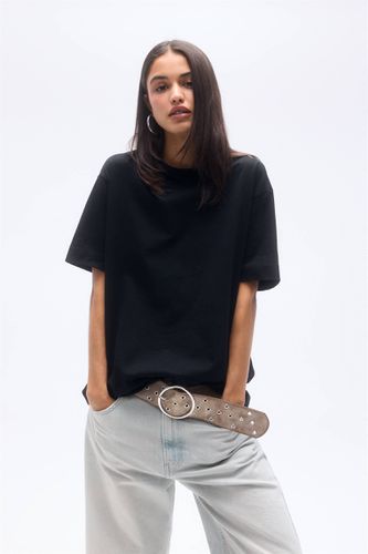 T-Shirt Oversize Basique Manches Courtes - Pull&Bear - Modalova