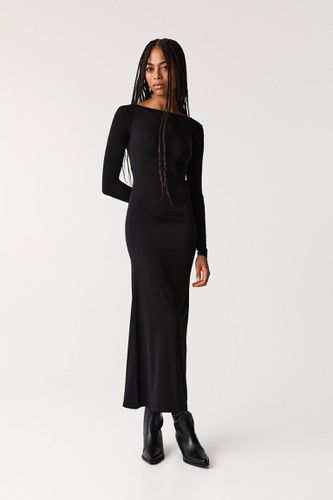 Robe Longue Dos Nu Asymétrique - Pull&Bear - Modalova