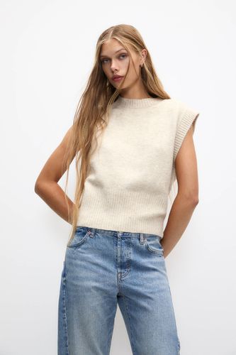 Gilet Sans Manches En Maille - Pull&Bear - Modalova