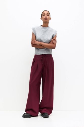 Pantalon Habillé Taille Mi-Haute - Pull&Bear - Modalova