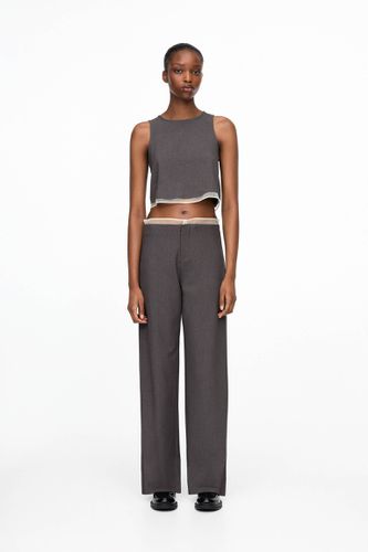 Pantalon Habillé Avec Tulle - Pull&Bear - Modalova